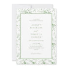 Sage Green Toile Classic Floral Wedding