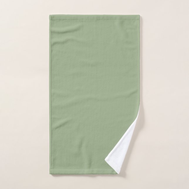 sage green towel (Hand Towel)
