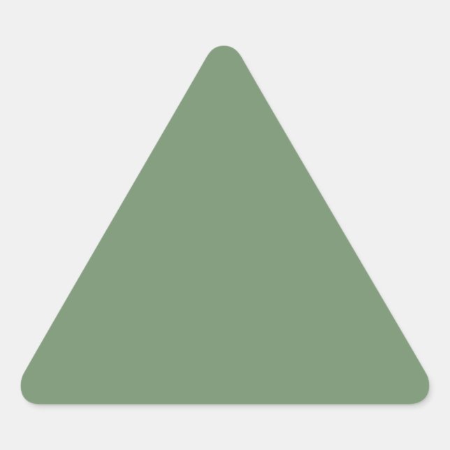 Sage Green Triangle Sticker (Front)