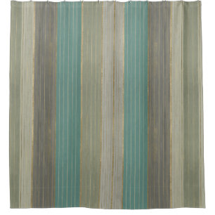 Sage Green turquoise Taupe Grey Farmhouse Stripes 