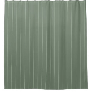 Sage Green two tone striped Shower Curtain