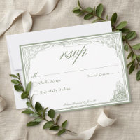 Sage Green Vintage Botanical Trellis Arch Wedding