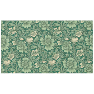 Sage Green Vintage Floral Pattern  Tablecloth