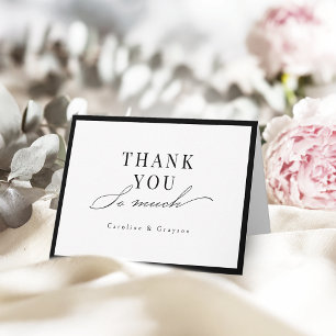 Sage Green Vintage Frame Elegant Script Thank You Card