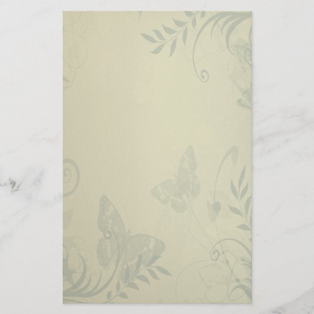 Sage Green Vintage Stationery (Front)