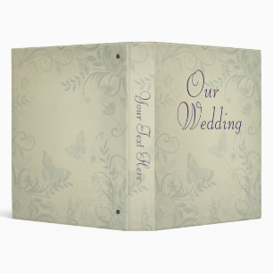 Sage Green Vintage Wedding Photo Album Binder