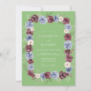 Sage Green Vivid Meadow Wedding Invitation