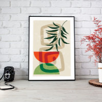 Sage Green Wall Art, Boho Landscape Art