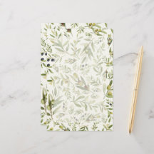 Sage Green Watercolor French Country Chic Olives