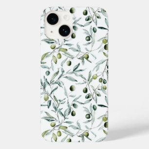 Sage Green Watercolor French Country Olive  Case-Mate iPhone 14 Case