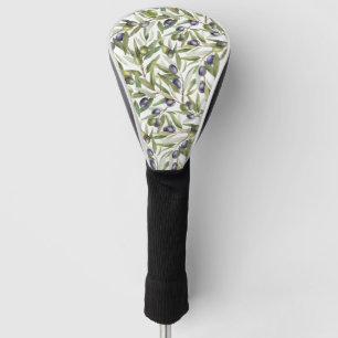 Sage Green Watercolor French Country Olive Golf Head Cover