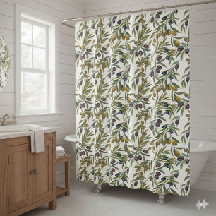Sage Green Watercolor French Country Olive Pattern