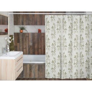 Sage Green Watercolor French Country Olive Pattern