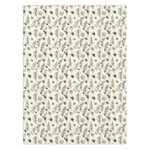 Sage Green Watercolor French Country Olive Pattern