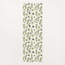 Sage Green Watercolor French Country Olive Pattern