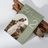 Sage Green Wedding | Elegant Minimalist Arch Photo