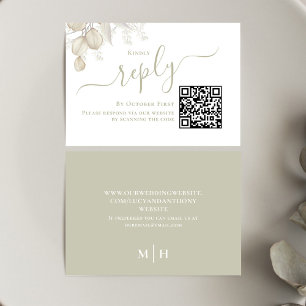 Sage Green Wedding Response Custom