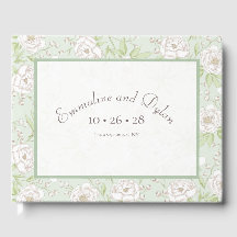 Sage Green White Rose Wedding