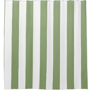 Sage Green Wide Vertical Cabana Stripe