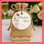 Sage Green Wildflower Wedding Thank You Favour Tags<br><div class="desc">Sage Green Wildflower Wedding Thank You Favour Tags | Rustic Botanical Floral Gift Tags Add a heartfelt, personalized touch to your wedding favours with our delightful Sage Green Wildflower Wedding Thank You Favour Tags! These exquisite tags feature delicate watercolor wildflowers and lush sage green greenery, creating a serene and sophisticated...</div>