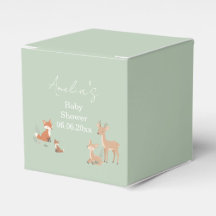 Sage Green Woodland Animal Baby Shower