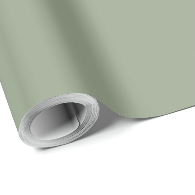Sage Green  Wrapping Paper (Roll Corner)