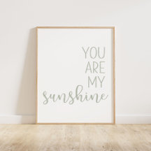 Sage Green You Are My Sunshine