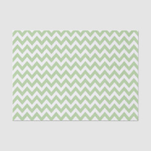 Sage Green ZigZag / Chevron Pattern Tissue Paper