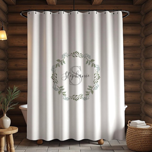 Sage Greenery Botanical Wreath Monogram (Creator Uploaded)