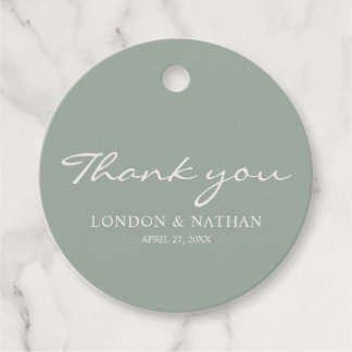 Sage Greenery Wedding  Favour Tags