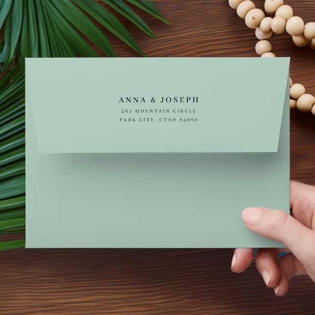 Sage | Greenhouse Collection Watercolor Botanical Envelope (Creator Uploaded)