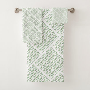 SAGE GRILLE EUCALYPTUS MOTIF SALLE DE BAINS JEU DE