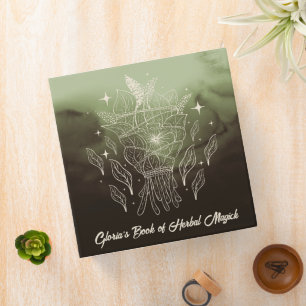 Sage Herb Bundle Earth Tone Green Book of Shadows Binder
