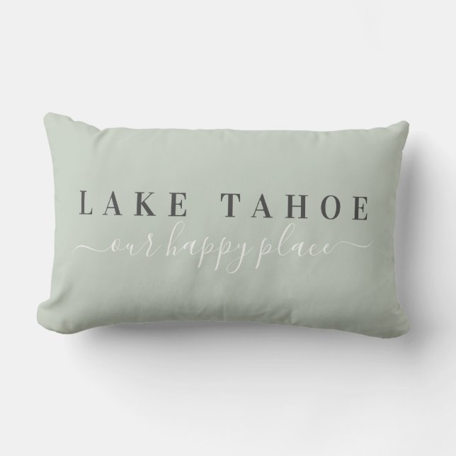 Sage Lake Tahoe Happy Place Lumbar Coussin (Recto)