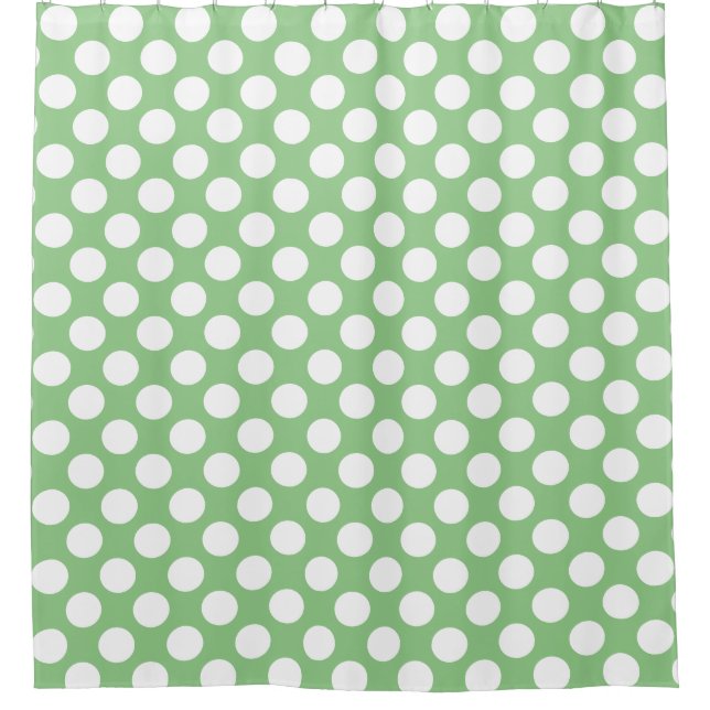 Sage: Large white Polka Dot Pattern (Front)