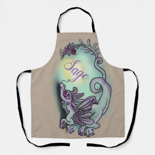Sage lil' Dragon Apron
