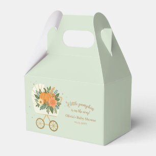 Sage Little Pumpkin Baby Shower Favor Box