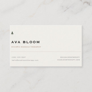 Sage Minimal Business Card for Wellness Practition