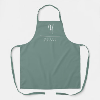 Sage Oasis Monogrammed Apron