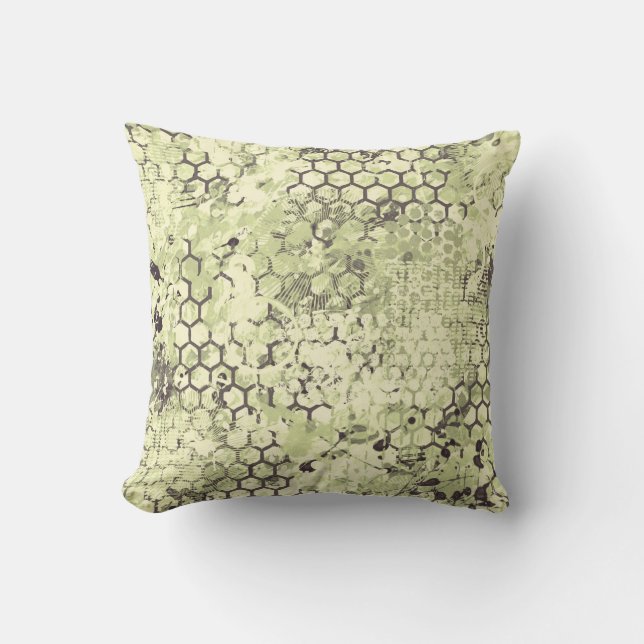 Sage Odyssey Throw Pillow (Front)