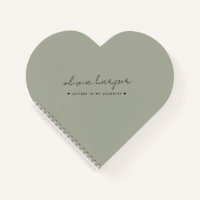 Sage Olive Green Letters to My Daughter Memory
