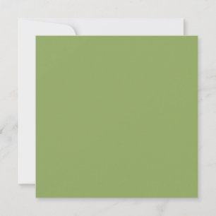 Sage Olive Green Solid Colour  Card