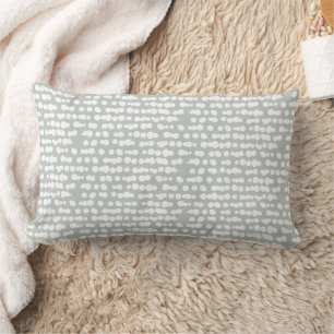 Sage Organic Dots Markmaking Pattern Lumbar Pillow