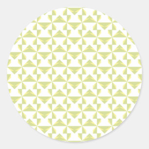 Sage Pinwheels Classic Round Sticker
