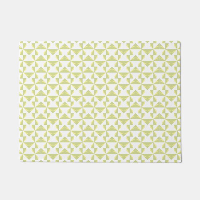 Sage Pinwheels Doormat (Front)