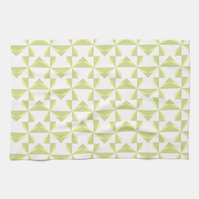 Sage Pinwheels Kitchen Towel (Horizontal)