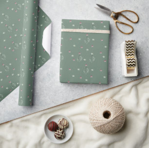 Sage & Plum trees Festive Christmas Gifting Wrapping Paper
