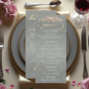 Sage - Roses, Heart & Thank You Menu