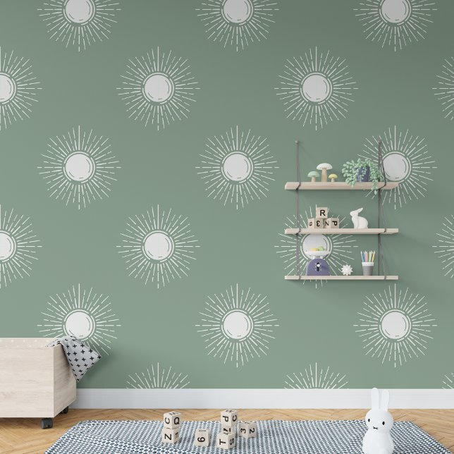 Sage Rustic Bohemian Boho Sun Wallpaper (Creator Uploaded)