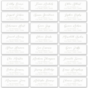 Sage Script élégant mariage étiquette de adresse i